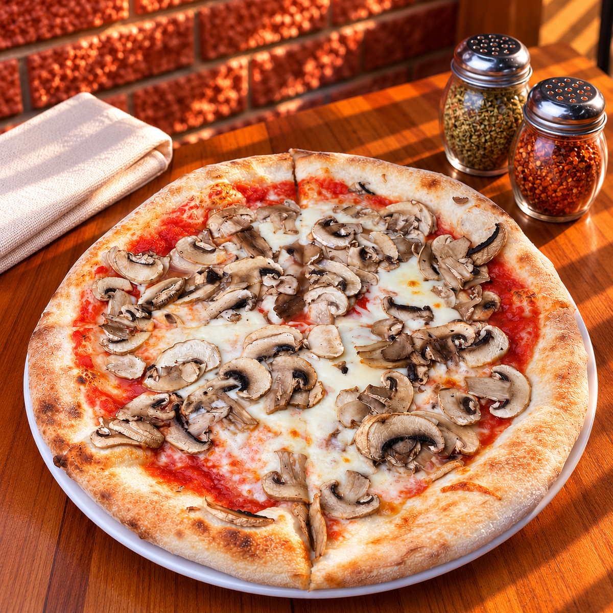 PIZZA CHAMPIÑONES