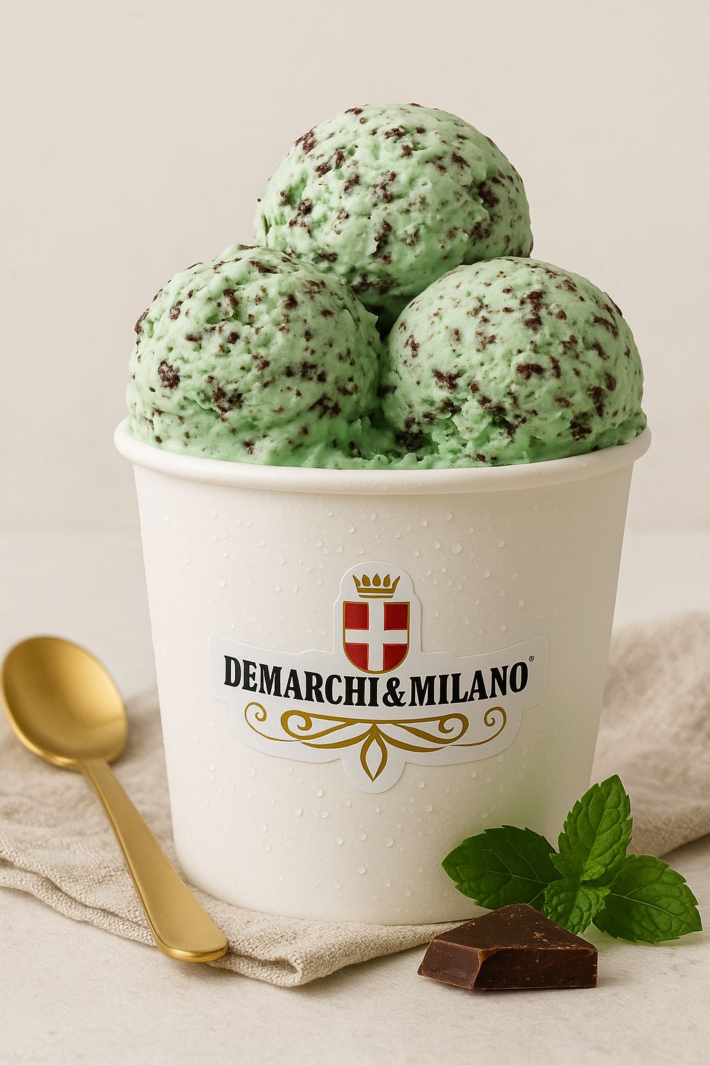 Helado Menta Chips